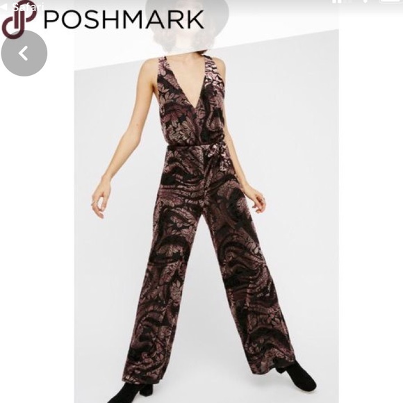 Free People Piper Lace Long Jumpsuit Catsuit Sz0 - Picture 4 of 8